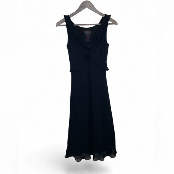 Ralph by Ralph Lauren Black Sleeveless V Neck Dress Size 2 - Picture 1 of 12